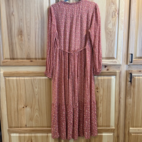 Fat Face Maye Sunshine Mauve Ditsy Floral Long Sleeve Prairie Dress Size 10 - Picture 9 of 16